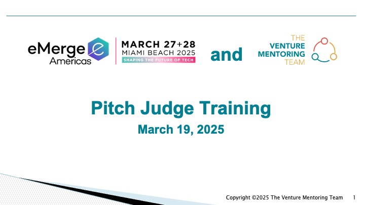 L@LT: Pitch Judge Training for eMerge 2025